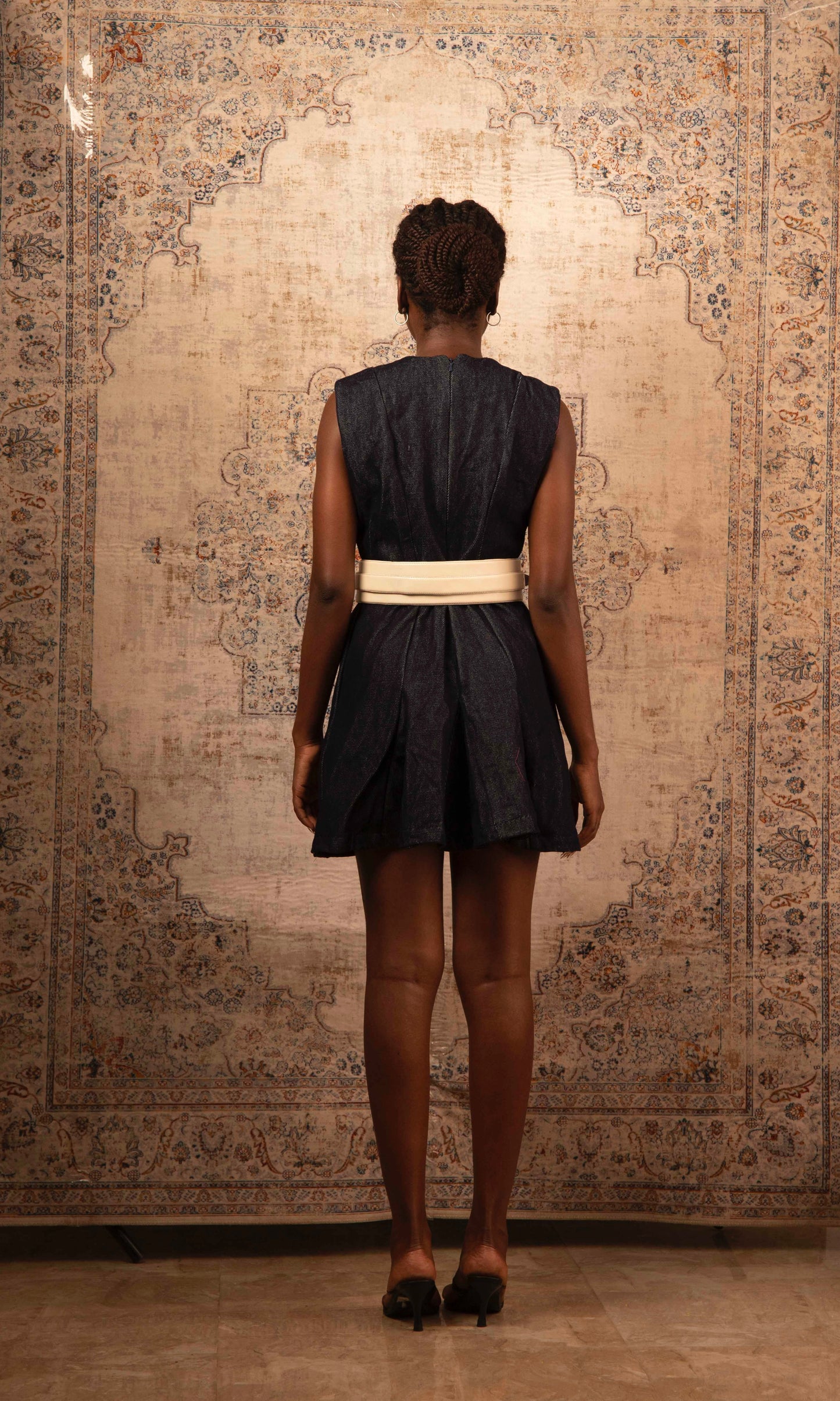 Paneled Gauze Dress – Mini