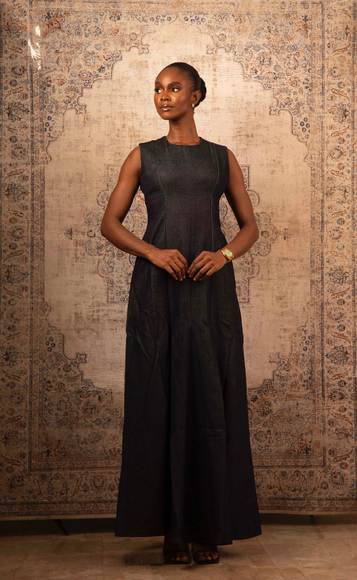 Paneled Gauze Dress – Maxi