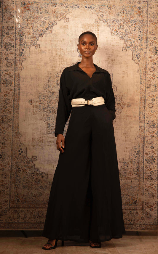 Bat-Sleeve Jumpsuit – Maxi