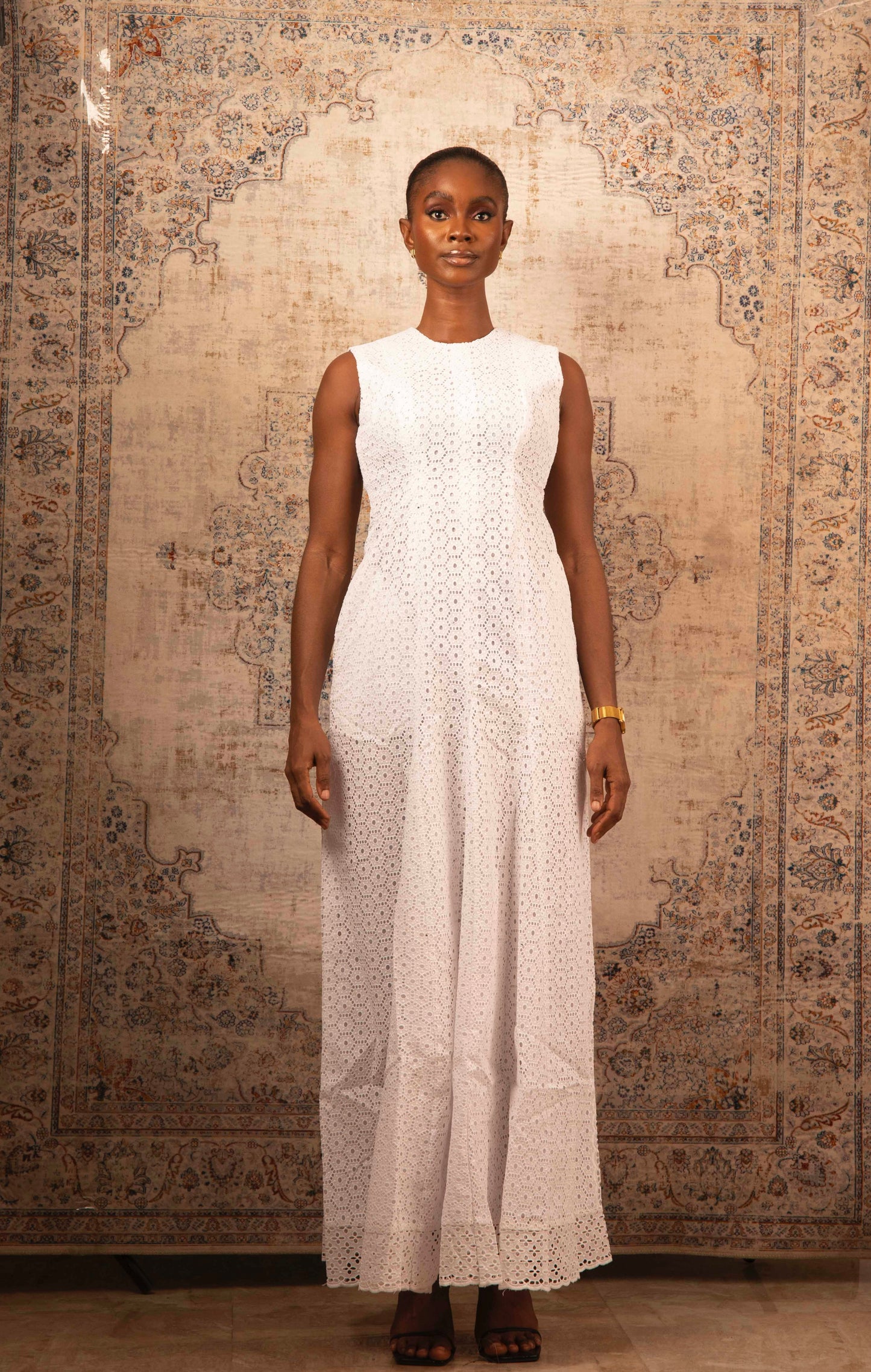 Paneled Gauze Dress – Maxi